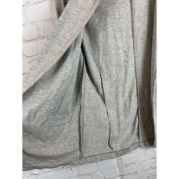 J.JILL gray open front linen rayon unlined knit jacket blazer XS NWOT - Picture 4 of 8